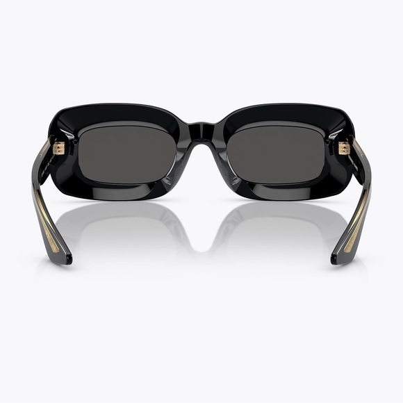 Khaite x Oliver Peoples Black Rectangular Sunglasses - Picture 3 of 3
